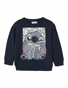 Толстовка NAME IT Nmfarina Stitch Sweat Bru Wdi для девочек - Фото 1