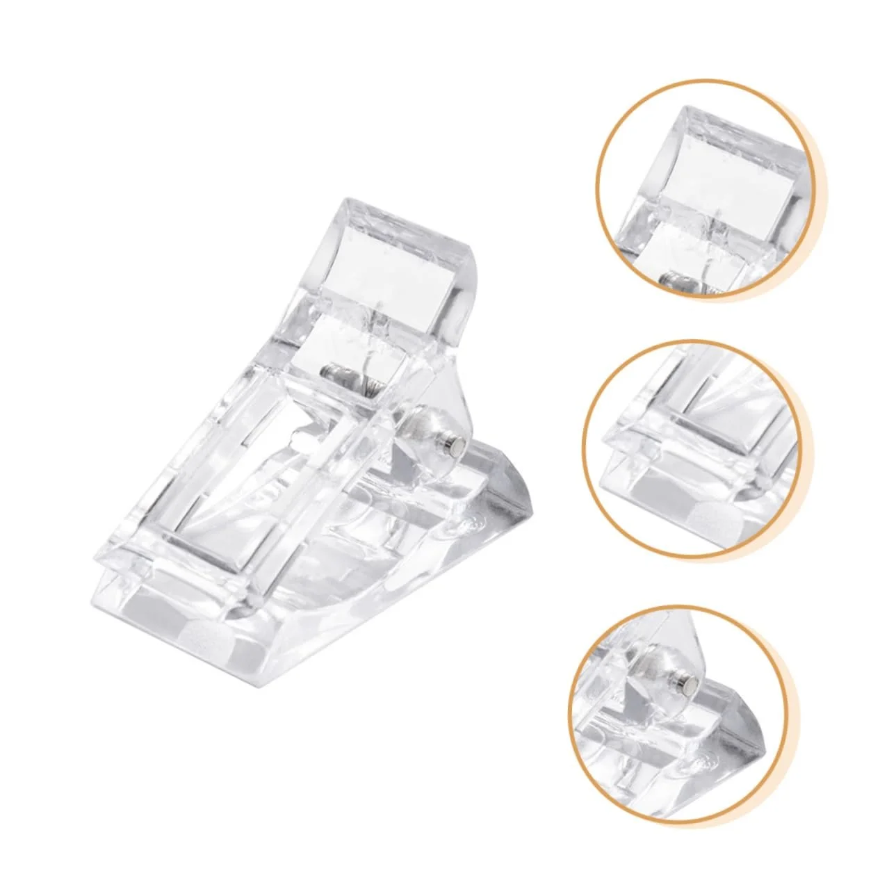 Фиксирующие клипсы для ногтей PACKOVE 12 шт Прозрачные, фото №7