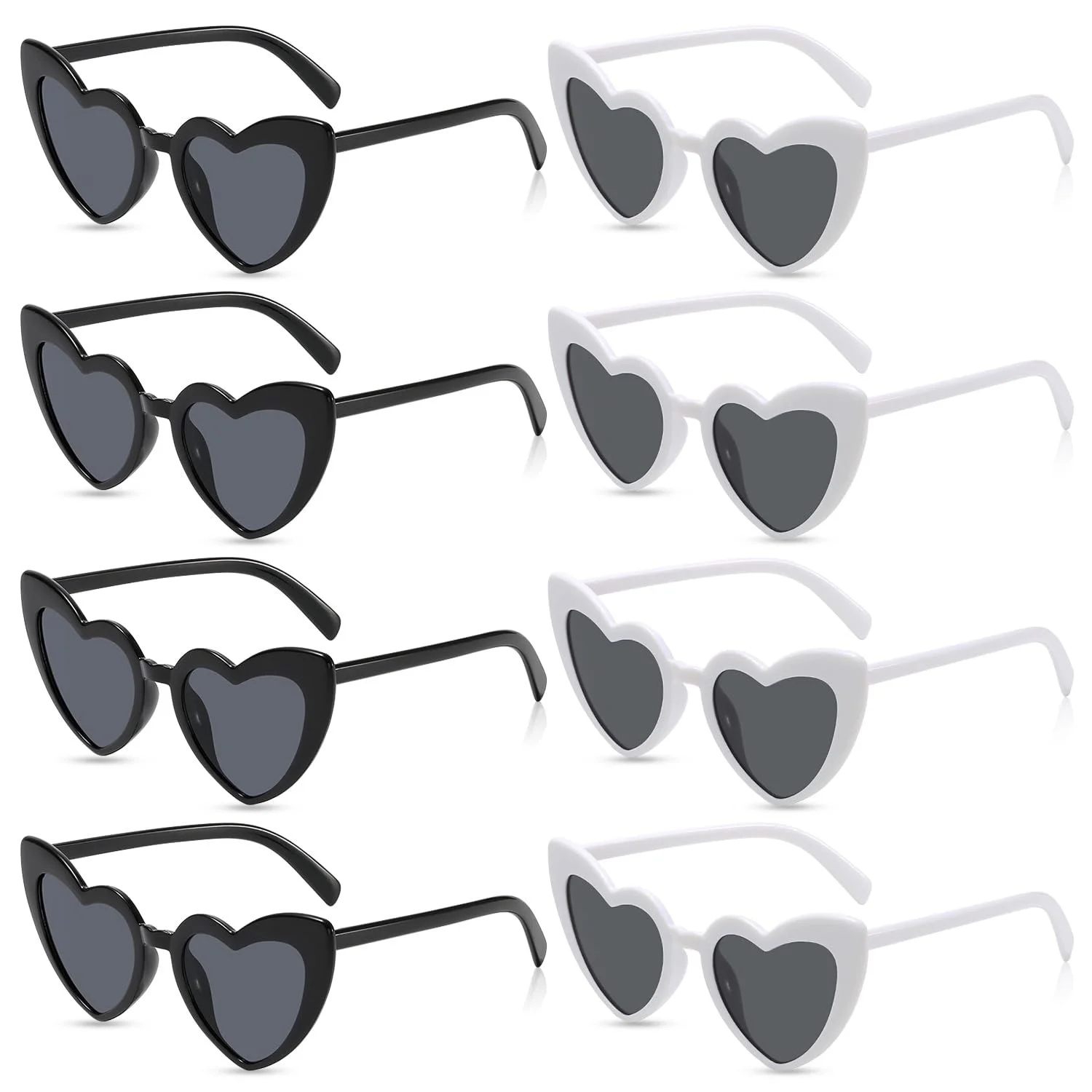 Сонцезахисні окуляри Серце Ezydka Вінтажні окуляри у формі серця, Набір з 8 штук, фото №1