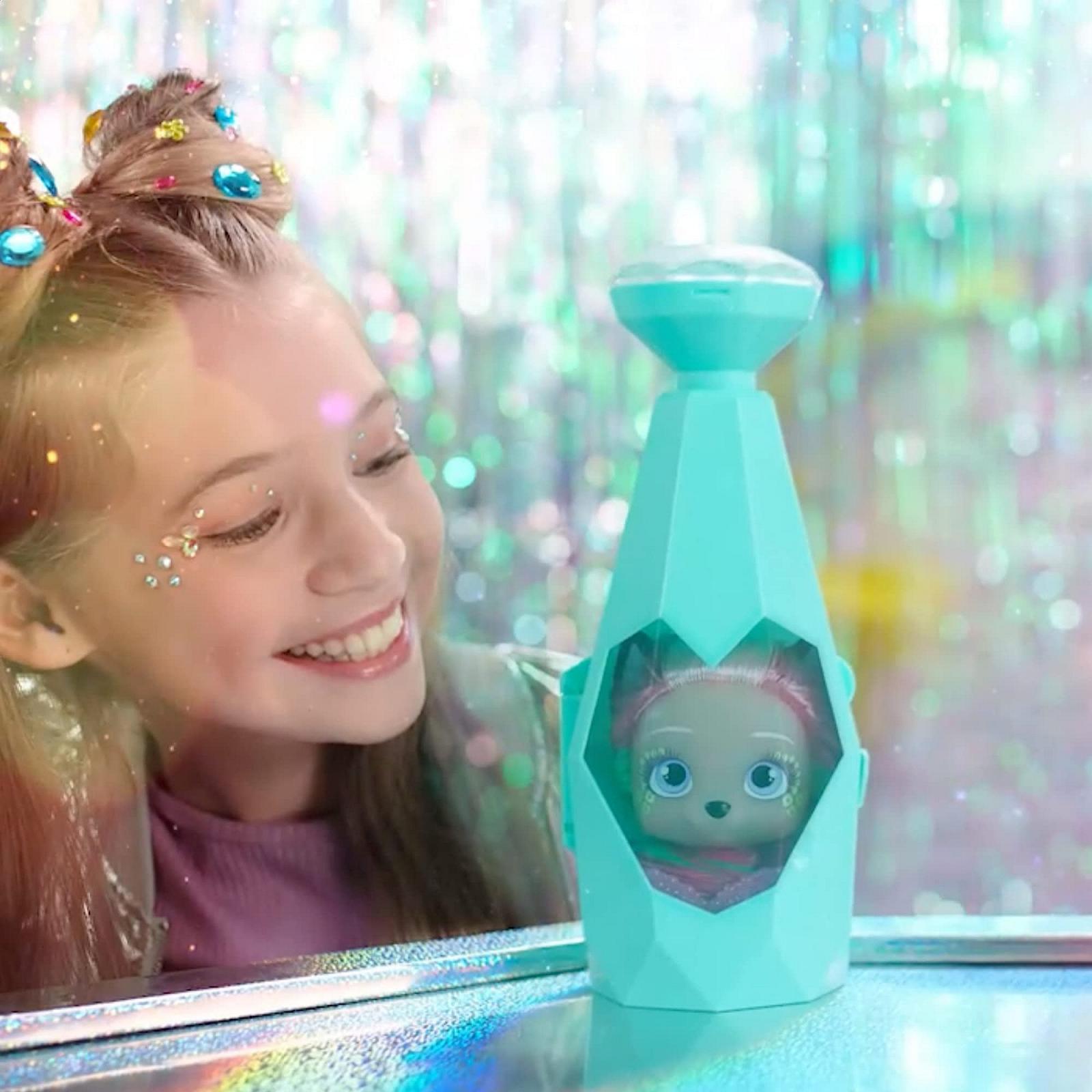 Фігурка VIP PETS Glam Gems S5 Сюрпризний цуцик в блискучому гламурному образі з 30 см довгим волоссям для розчісування та аксесуарами з дорогоцінного каміння для ідеального блискучого стилю - Подарунок для хлопчиків 3+, фото №4