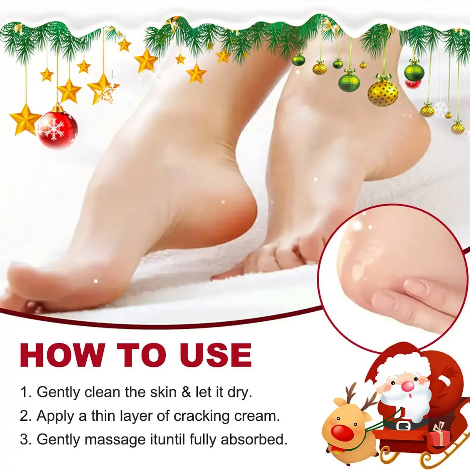 Набор кремов для ног и рук Увлажняющий 2 шт. Christmas Set, фото №5 Набор кремов для ног и рук Увлажняющий 2 шт. Christmas Set, фото №5