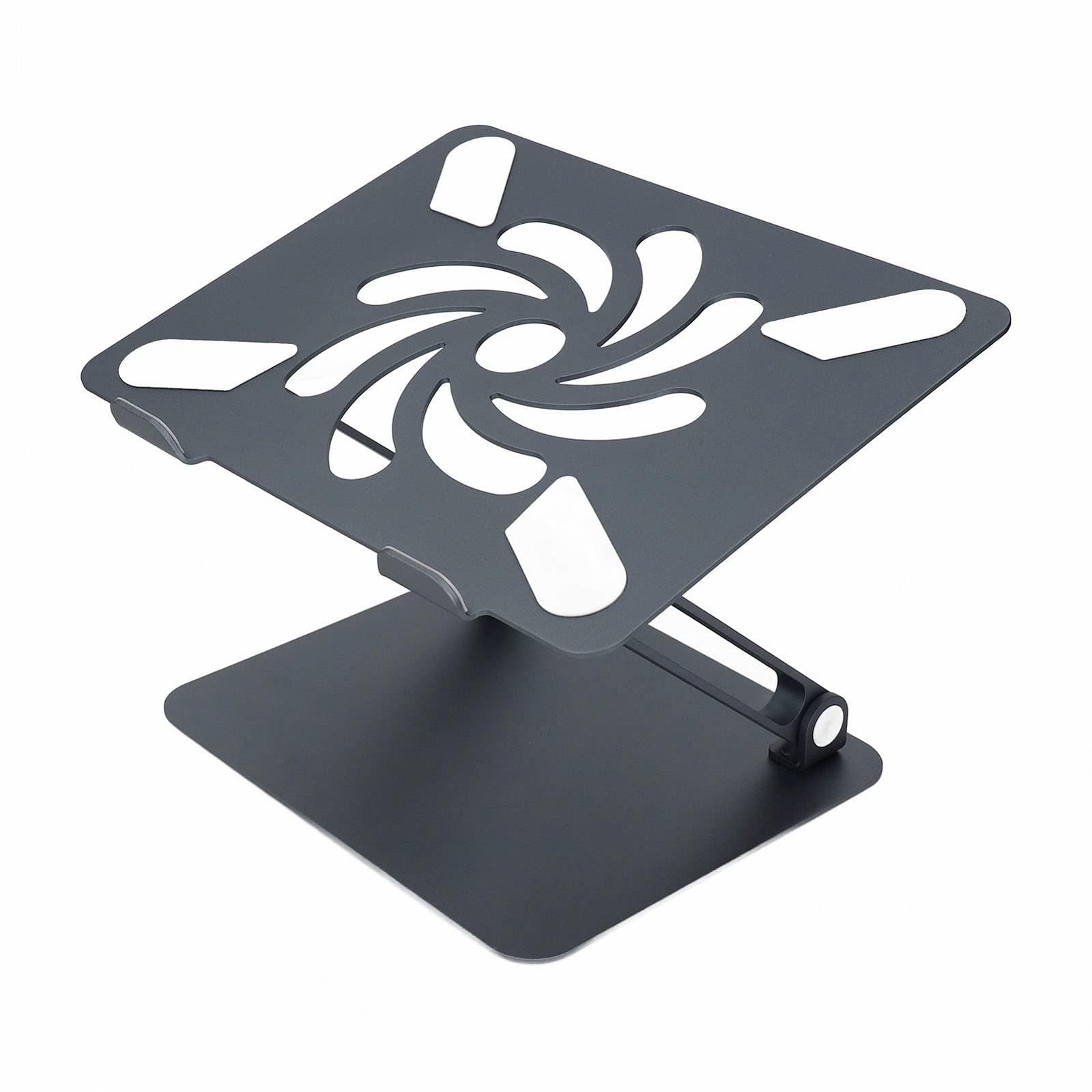Підставка для ноутбука алюмінієвий сплав, регульована по висоті, складана, фото №9
