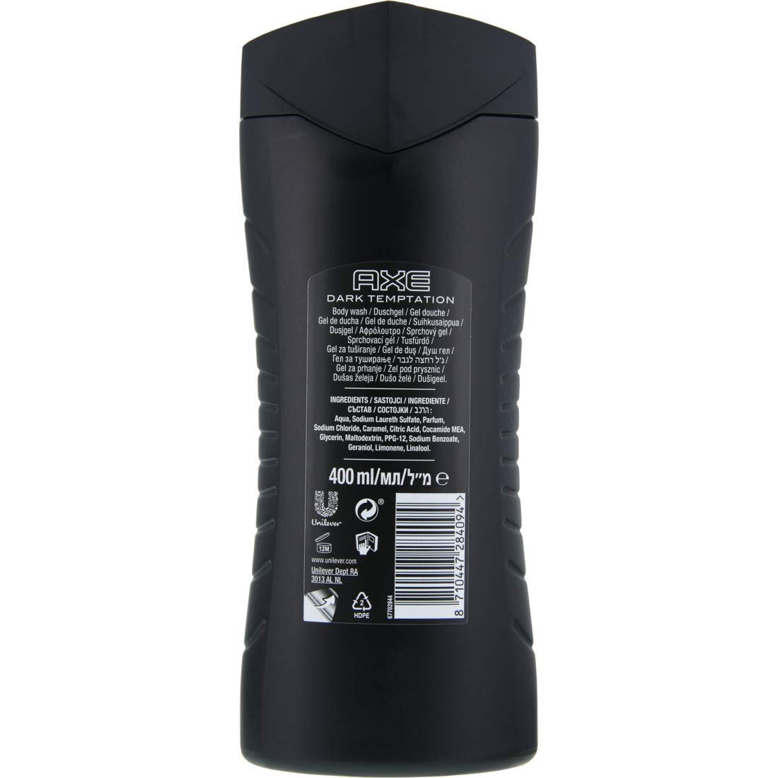 Гель для душу та шампунь 3-в-1 Axe Dark Temptation XL 400 мл (упаковка 3 шт.), фото №3