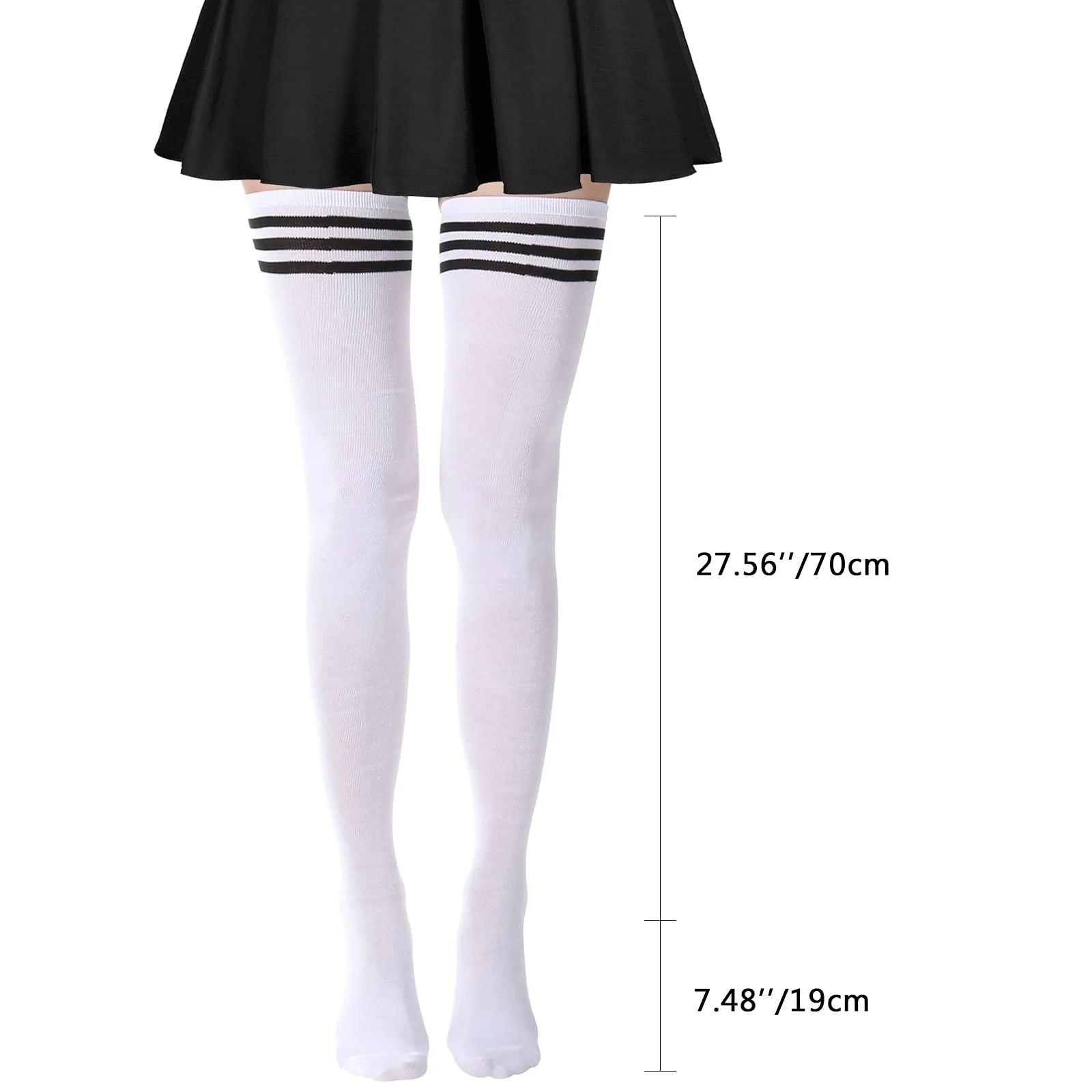 Женские носки DRESHOW Очень длинные носки выше колена Полосатые носки Гольфы, фото №7