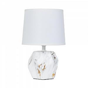 Настільна лампа Arte Lamp Zibal A5005LT-1WH LED текстильний плафон біла - Фото 1