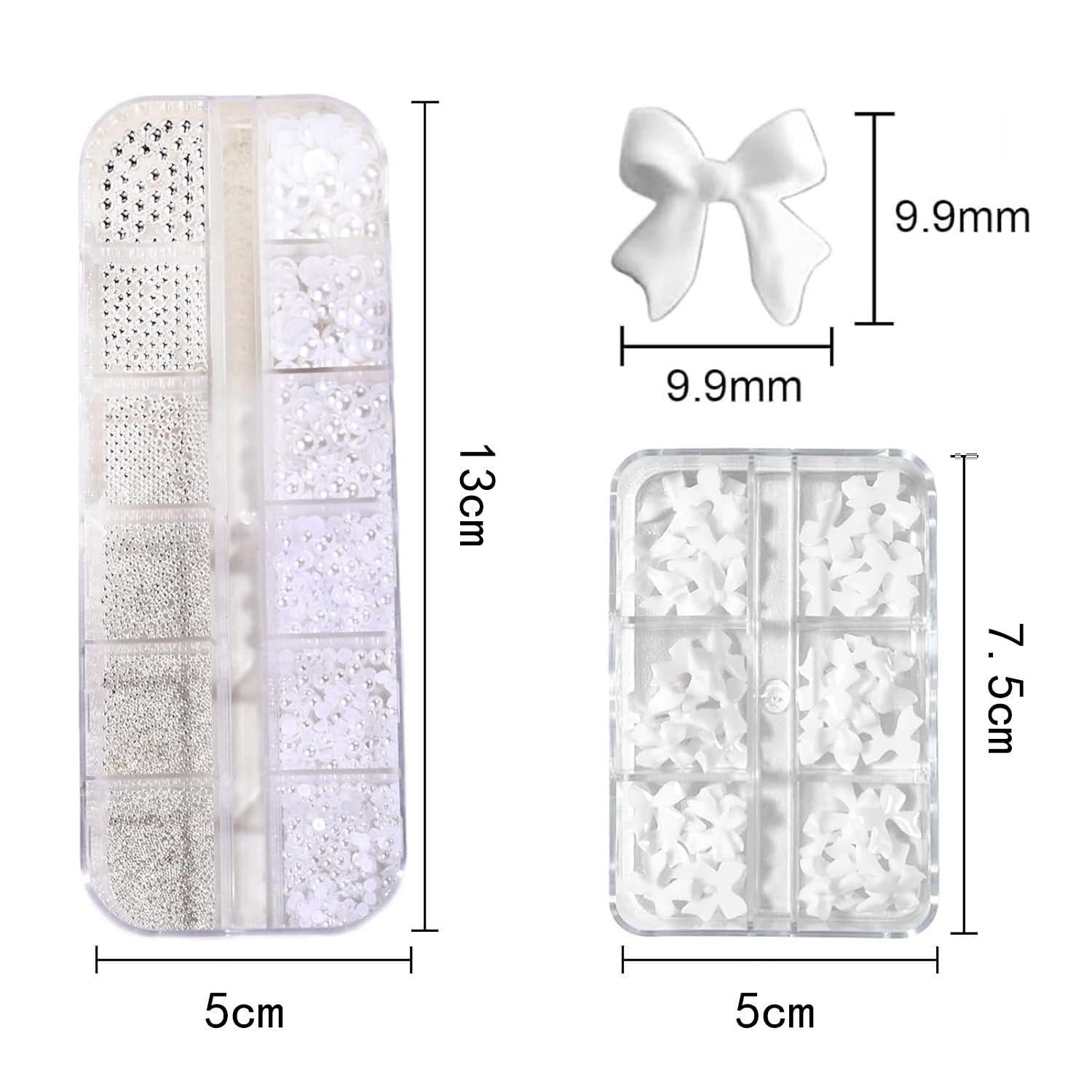 Стрази для нігтів, 2 коробки, перлини, плоскі намистини, підвіски, фото №2 Стрази для нігтів, 2 коробки, перлини, плоскі намистини, підвіски, фото №2