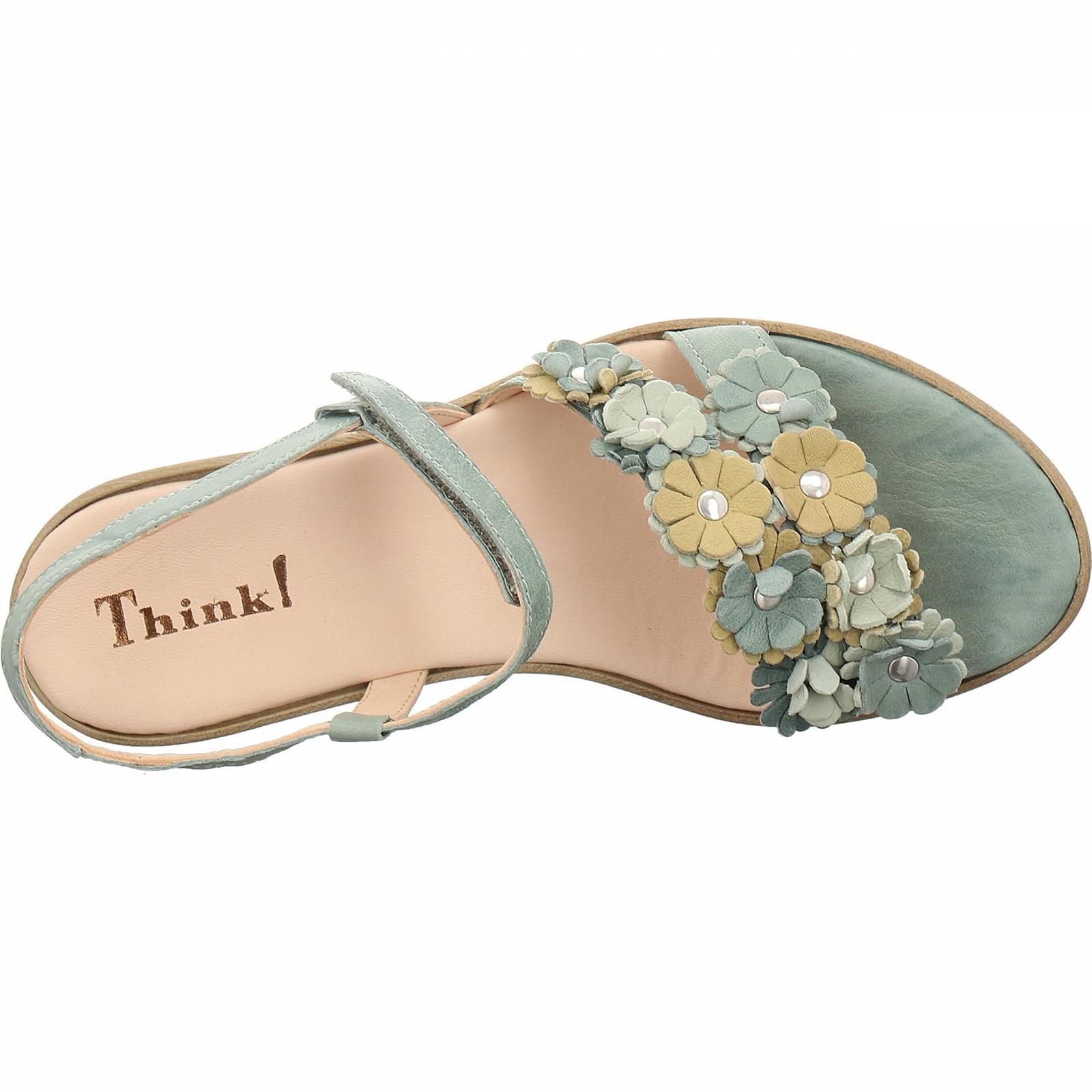 Think! Zeppa Женские сандалии на ремешке из экологически чистой кожи, фото №5