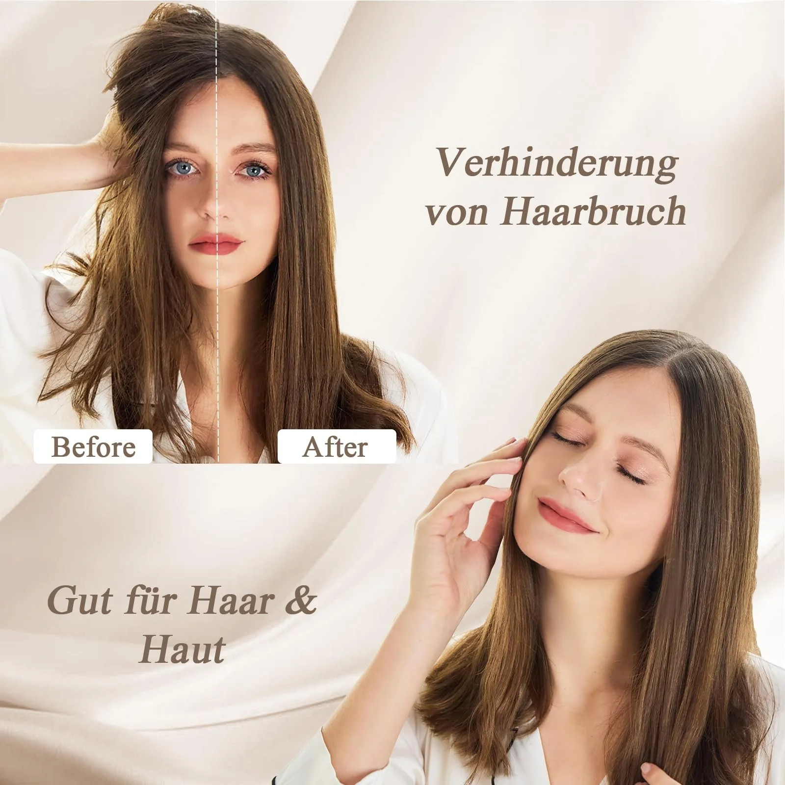 Набор наволочек Vielit 2 шт. Сатин 40 x 80 см с молнией, бежевый, фото №3 Набор наволочек Vielit 2 шт. Сатин 40 x 80 см с молнией, бежевый, фото №3