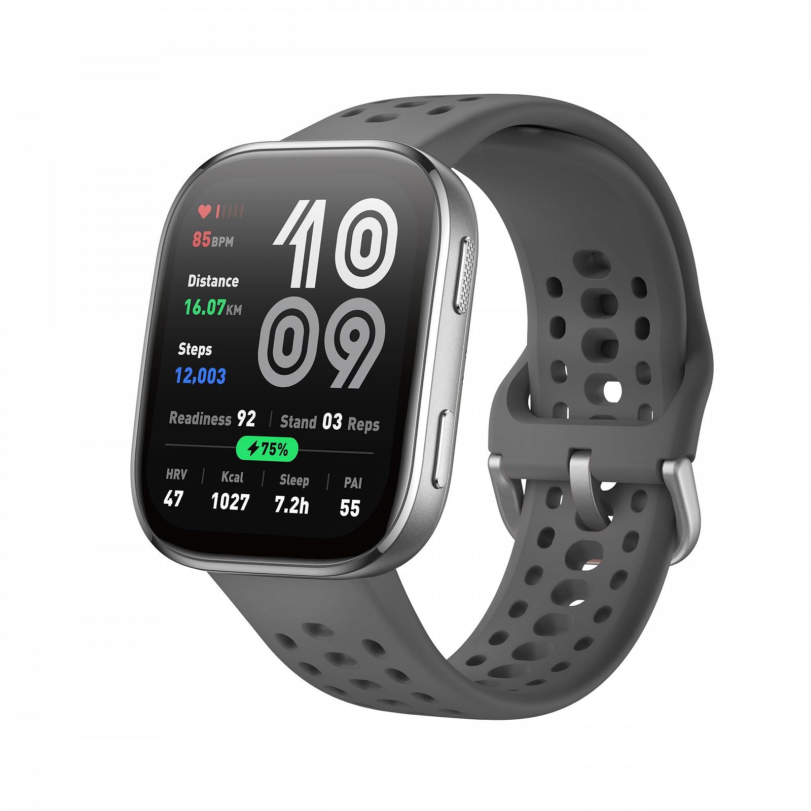 Смарт-годинник Amazfit Bip 6 46мм, AMOLED 1.97", GPS, Bluetooth дзвінки, функції для тексту, відстеження здоров'я, фітнесу та сну, 140+ режимів тренувань, 5 ATM, фото №1
