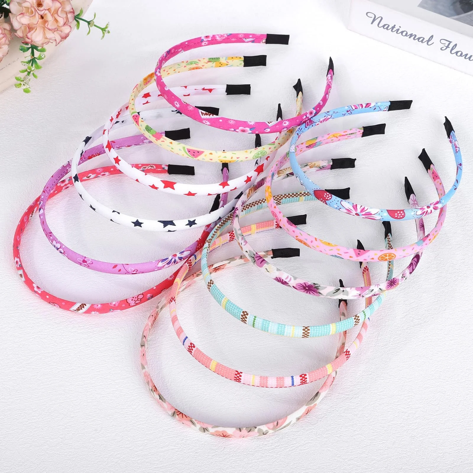 Обруч Квітковий Тканинний, фото №6 Обруч Квітковий Тканинний, фото №6