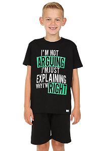 Пижама Хлопковая Короткая I'm Not Arguing I'm Just Explaining Why I'm Right synthetic.ua - Фото 1
