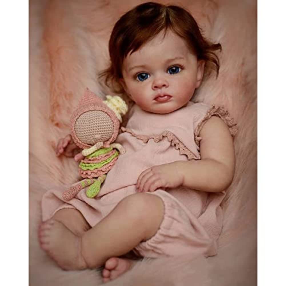 Ляльки Lonian Reborn 24 дюйми 60 см Lovely Reborn Toddler Girl Dolls м'яке вінілове тіло, фото №1
