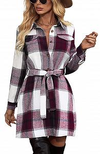 Женская Куртка FEOYA Клетчатая synthetic.ua - Фото 1