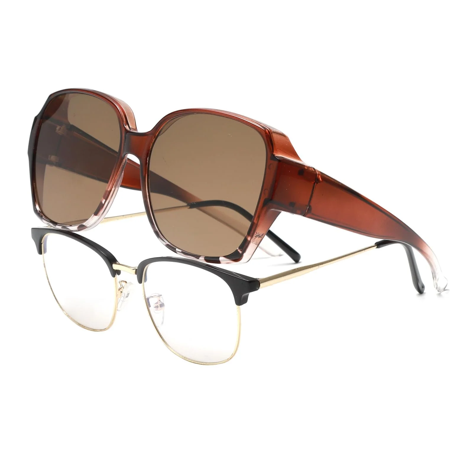 Сонцезахисні окуляри YAMEIZE для жінок і чоловіків, вінтажні, антиблікові, з захистом UV400, прямокутні, для водіння та активного відпочинку, фото №2