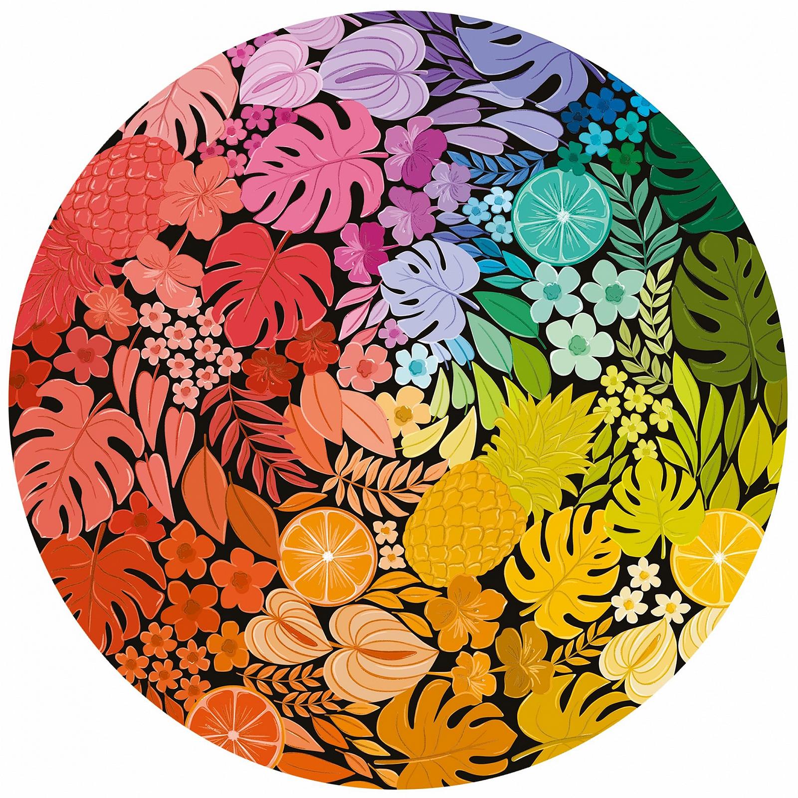 Круглый пазл Ravensburger Circle of Colours Tropical 12000821 500 элементов для взрослых и детей от 12 лет, фото №1