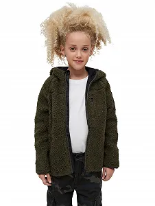 Куртка дитяча флісова Teddy Brandit з капюшоном - Фото 1