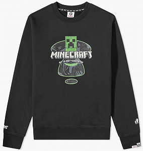 Джемпер AAPE By A Bathing Ape x Minecraft logo sweatshirt in XL - Фото 1