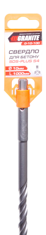 Свердло для бетону GRANITE SDS-PLUS S4 10х1000 мм 0-10-100, фото №2