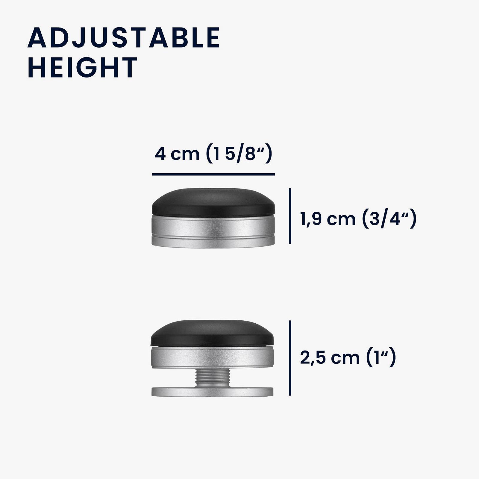 Подставка для ноутбука kwmobile Small Universal - Защита от перегрева, приподнятая подставка для ноутбука - Регулируемая высота - Черный Серебряный, фото №3