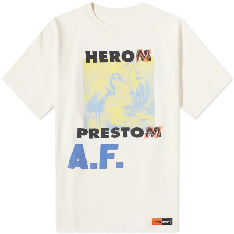 Футболка Heron Preston A.F. Authorized Tee Off/Lemon M, фото №1