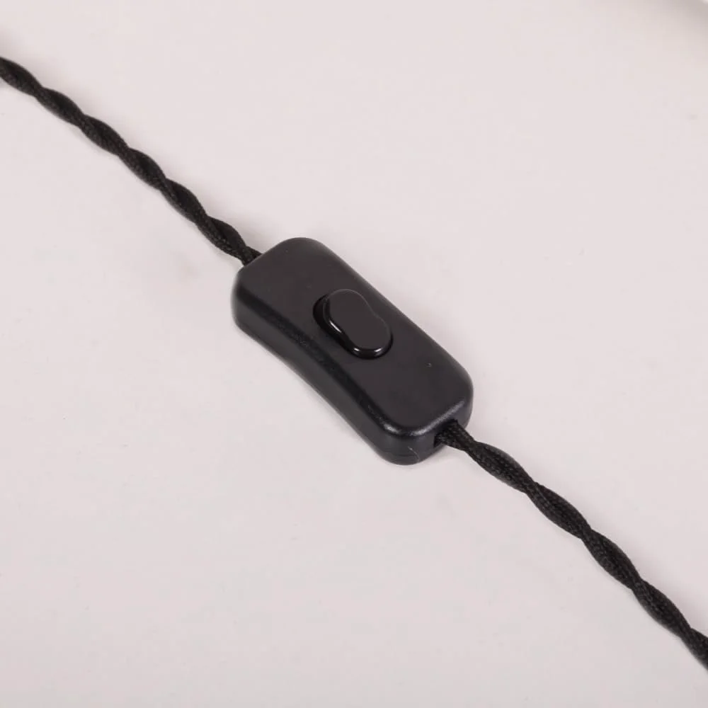 Настільна лампа Granada ротангова зі сталевою основою чорна E27 IP20, фото №5