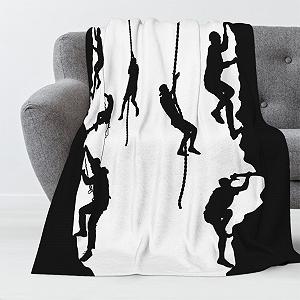 Плед 3D Klettern Пушистый Фланель для скалолазания 180x200 см synthetic.ua - Фото 1