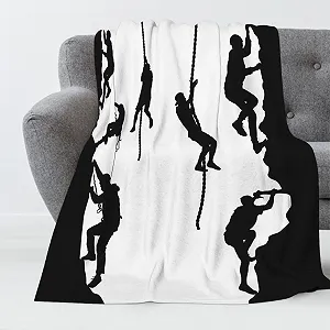 Плед 3D Klettern Пухнастий Фланель для скелелазіння 180x200 см synthetic.ua - Фото 1