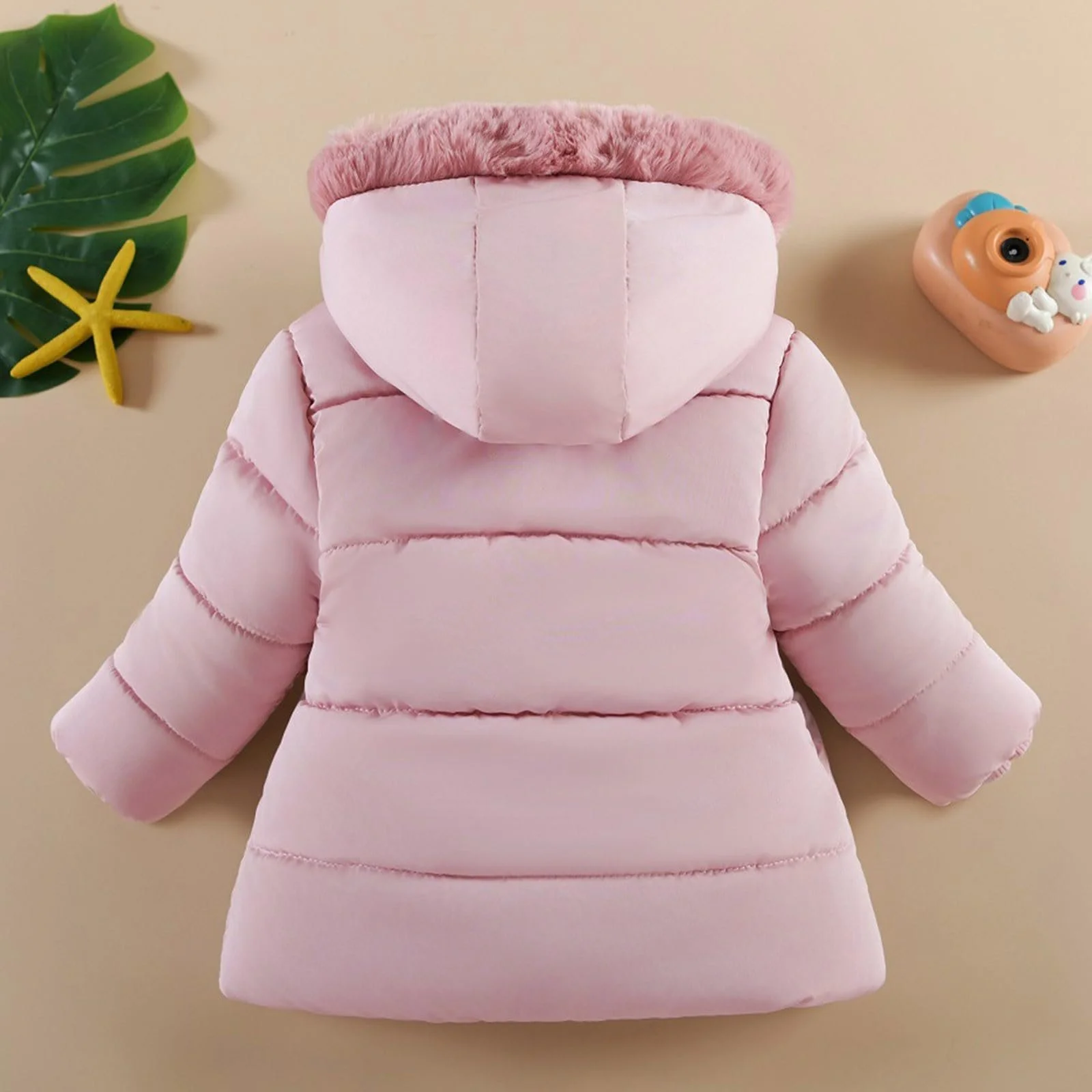 Зимняя куртка для девочек, теплая стеганая детская куртка, флисовая куртка-пуховик, теплое пуховое пальто, фото №4 Зимняя куртка для девочек, теплая стеганая детская куртка, флисовая куртка-пуховик, теплое пуховое пальто, фото №4