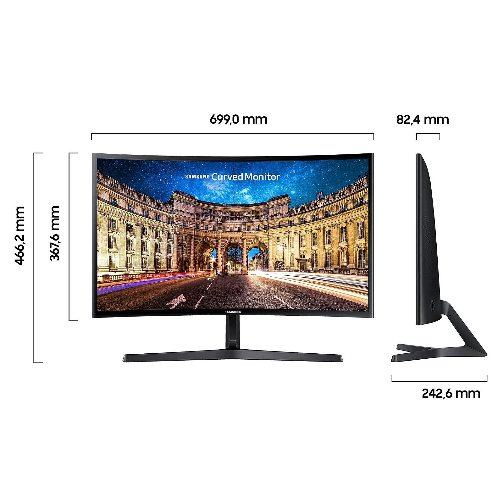Монитор Samsung Curved C24F396FHR 24 дюйма VA панель Full HD черный, фото №2