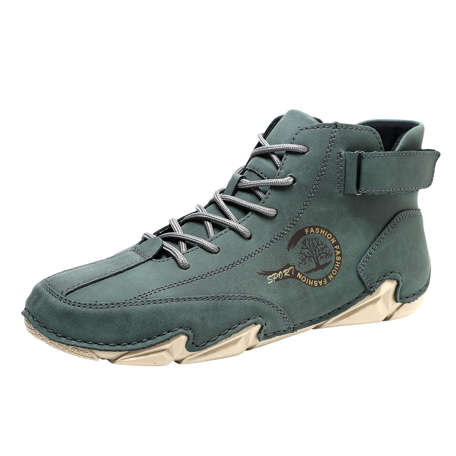 Ботинки Beck Shoes Italian Handmade High Leather Водонепроницаемые Нескользящие Унисекс для хайкинга, кемпинга и вождения, всесезонные Chukka Italian Shoes, фото №1