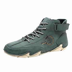 Ботинки Beck Shoes Italian Handmade High Leather Водонепроницаемые Нескользящие Унисекс для хайкинга, кемпинга и вождения, всесезонные Chukka Italian Shoes - Фото 1