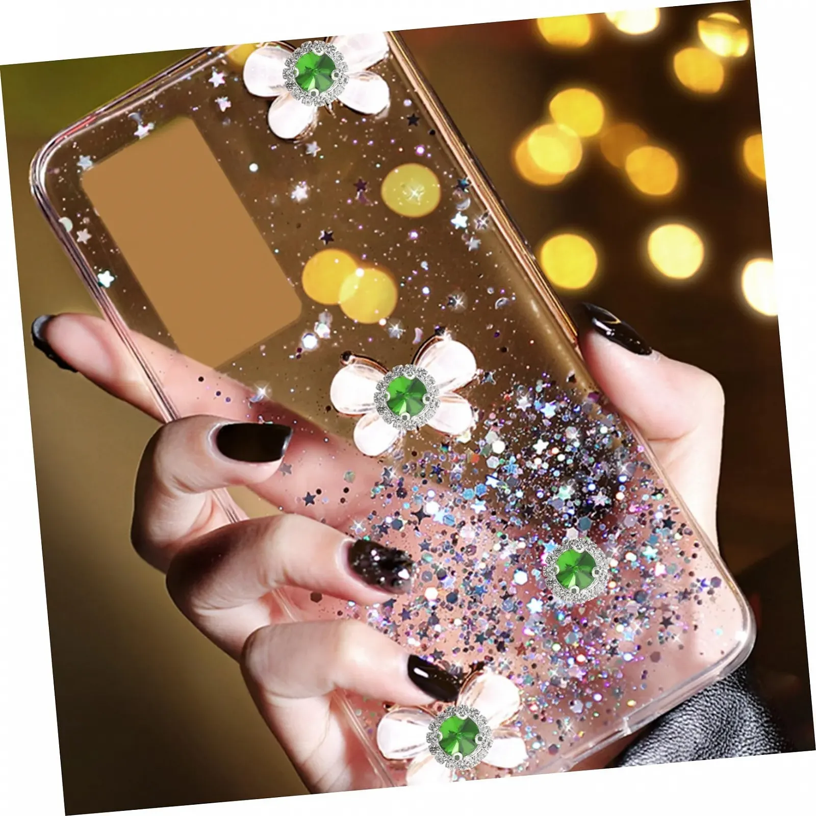 Стрази Круглі LALAFINA 20 шт Зелені Стрази для рукоділля з плоскою задньою частиною. Кришталі для весільного декору, фото №7