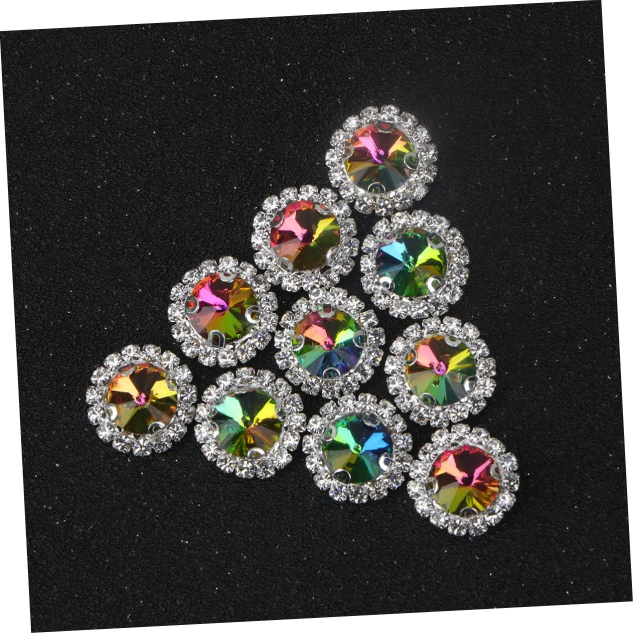 Стрази Tofficu Elegante Craft з плоскою основою, кристали для весільного декору, прикраси столу, 20 штук * 3, фото №8