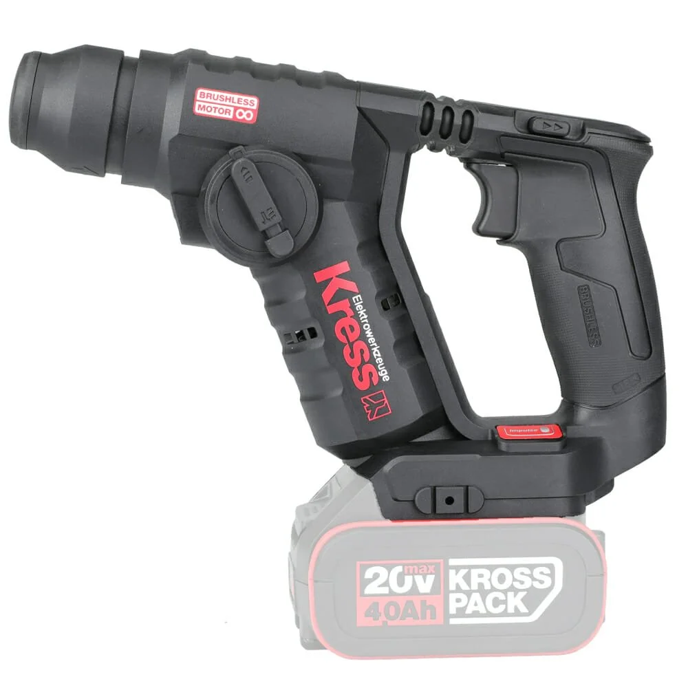 Аккумуляторный перфоратор Kress KUC50.91 / BL / 1.7Дж / SDS+ / Черный, фото №2 Аккумуляторный перфоратор Kress KUC50.91 / BL / 1.7Дж / SDS+ / Черный, фото №2