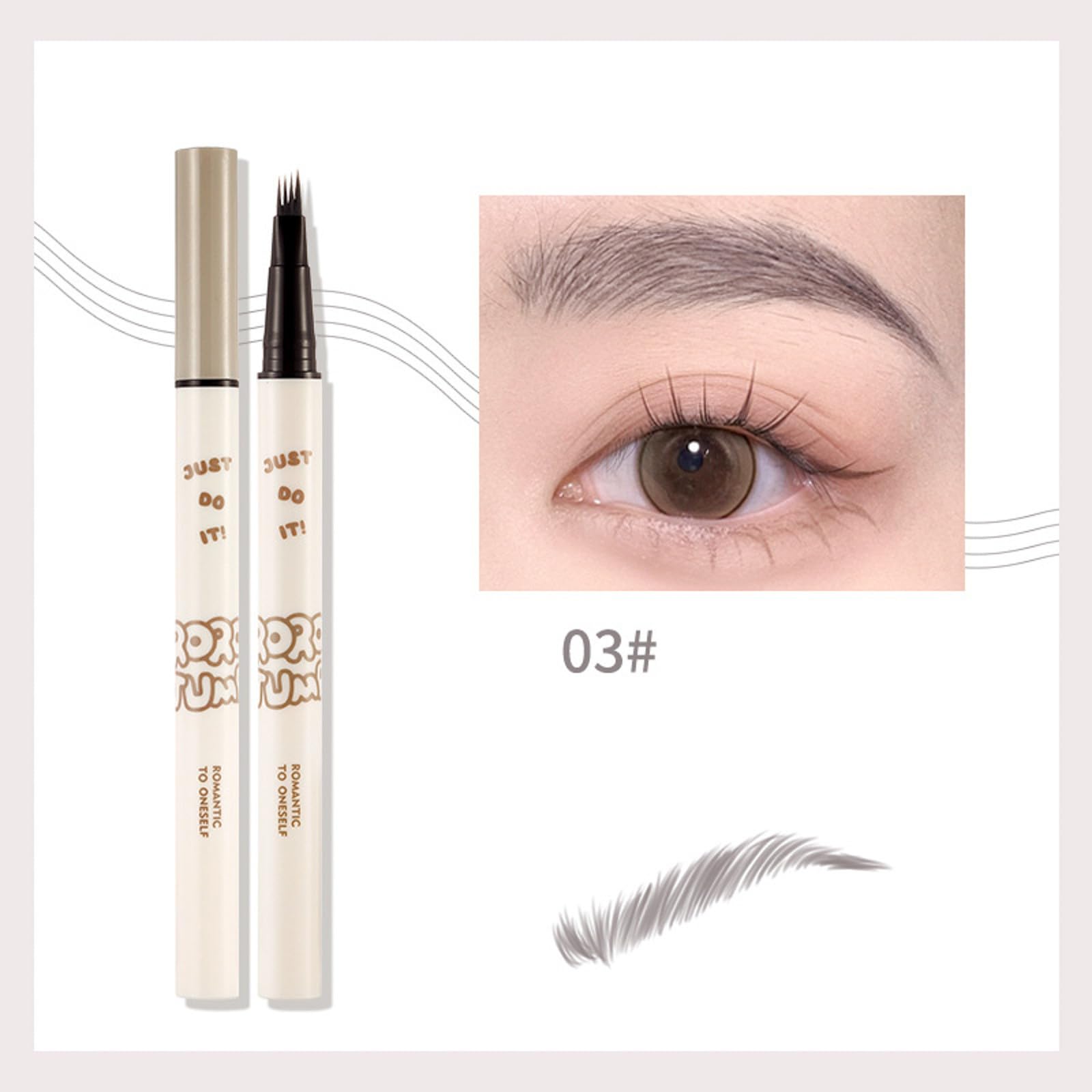 Карандаш для бровей Microblading 4-Tips 3D Long-Lasting 5 мл Черный, фото №3