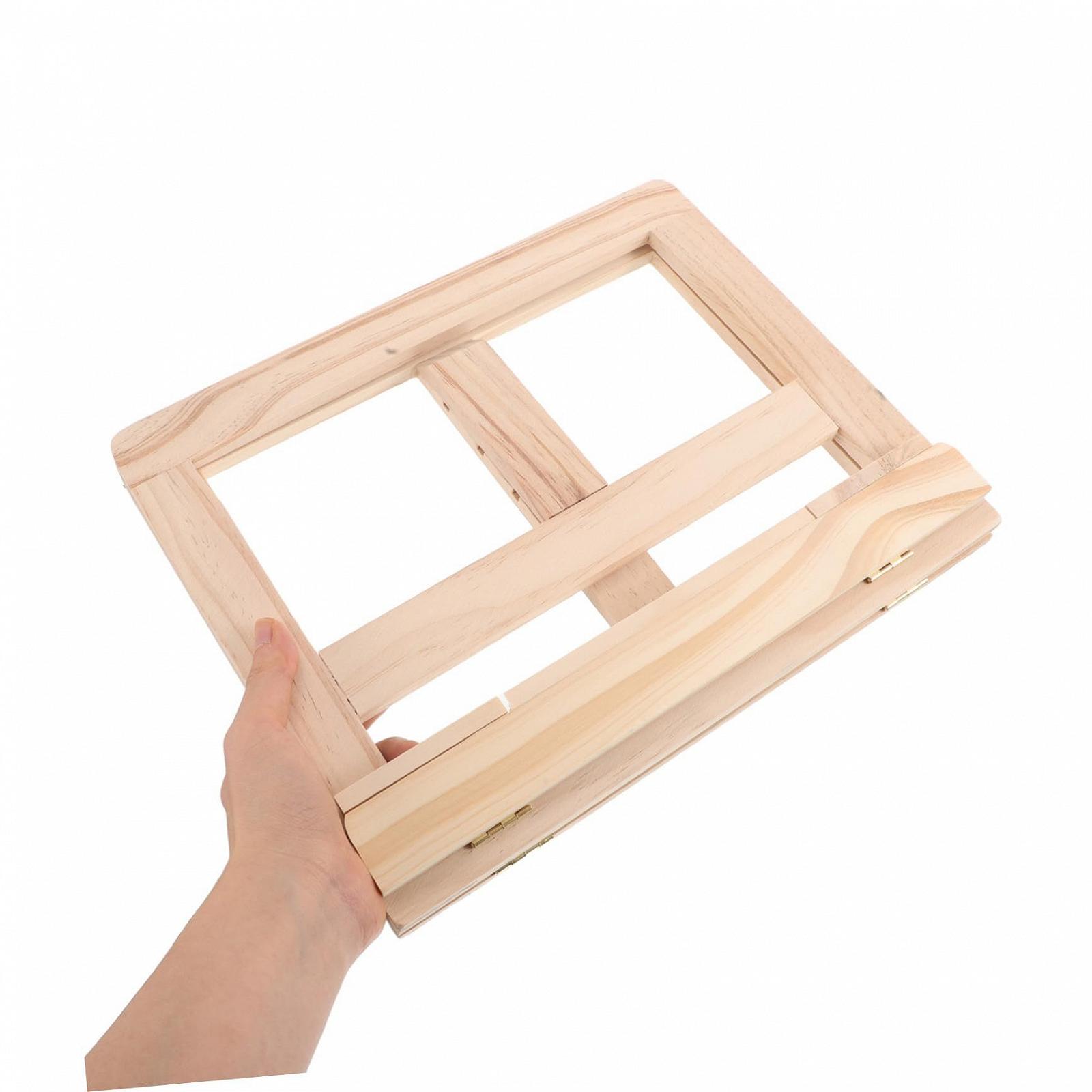 Регульована портативна дерев'яна підставка для ноутбука з ефективним відведенням тепла, фото №4