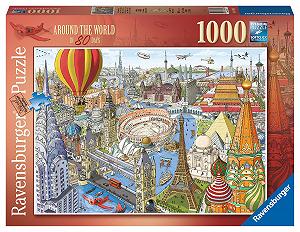 Пазл Ravensburger Around The World in 80 Days 1000 элементов - Фото 1