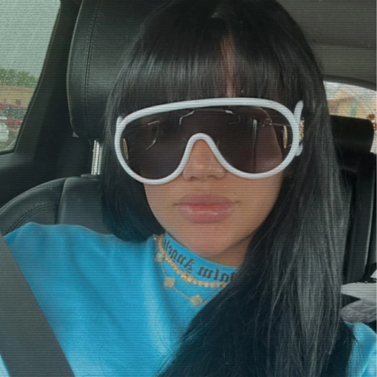 Сонцезахисні окуляри y2k LJCZKA Маска з захистом від ультрафіолету, фото №2