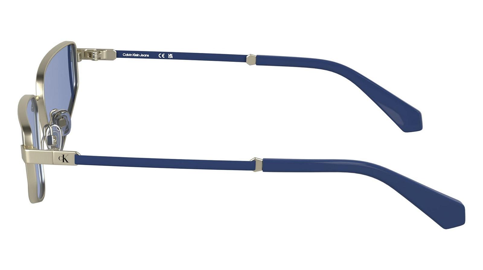 Сонцезахисні окуляри CALVIN KLEIN JEANS CKJ25200S Матове Світле Золото Один Розмір, фото №3