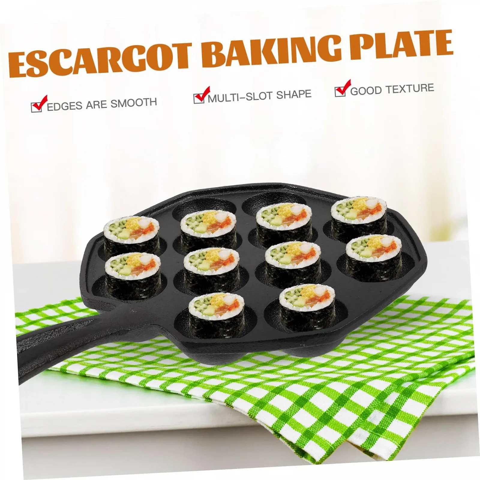 Форма для випікання равликів Garneck чавунна з ергономічною ручкою, фото №5