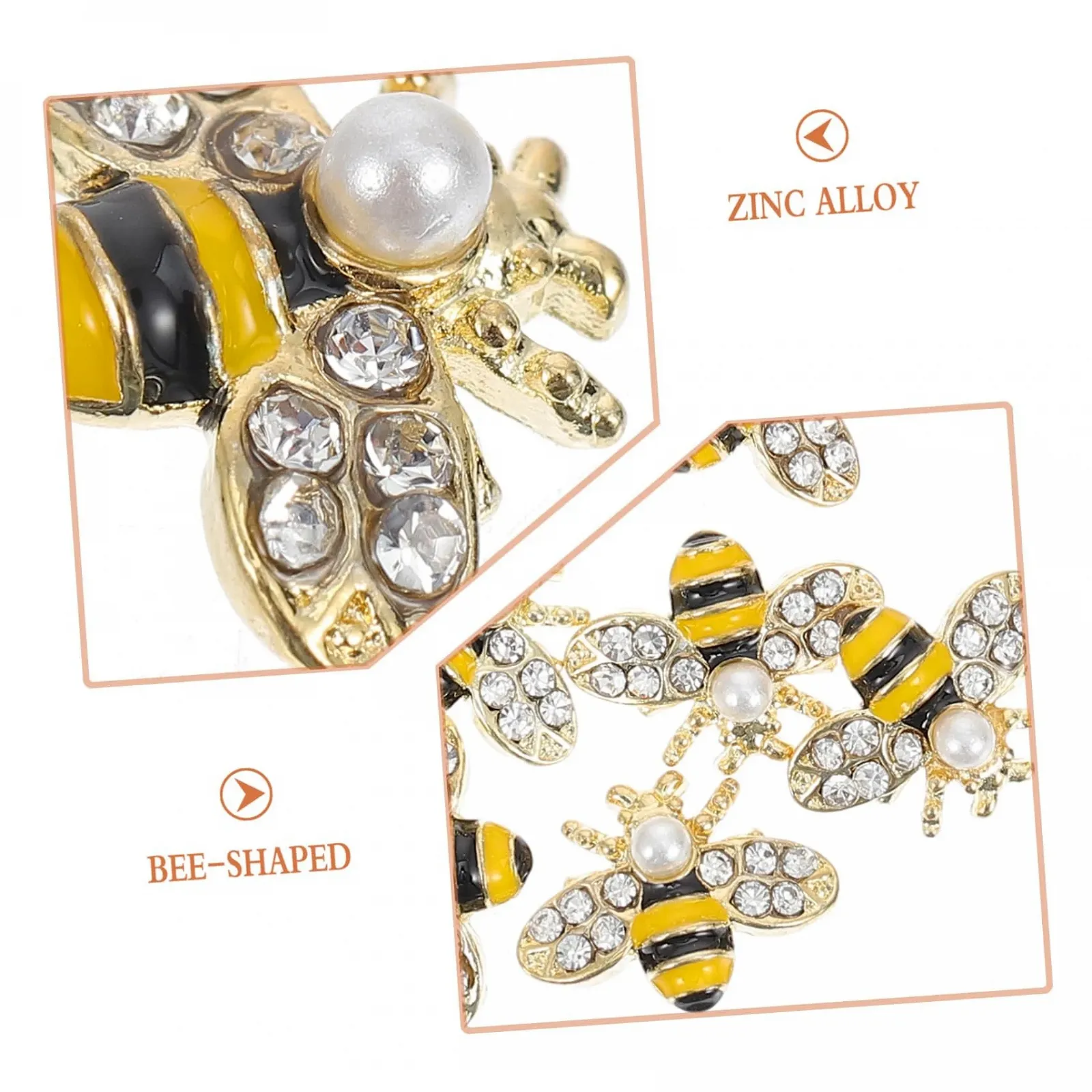 Прикраса для нігтів Форми бджілки 3D, 2 набори, фото №3