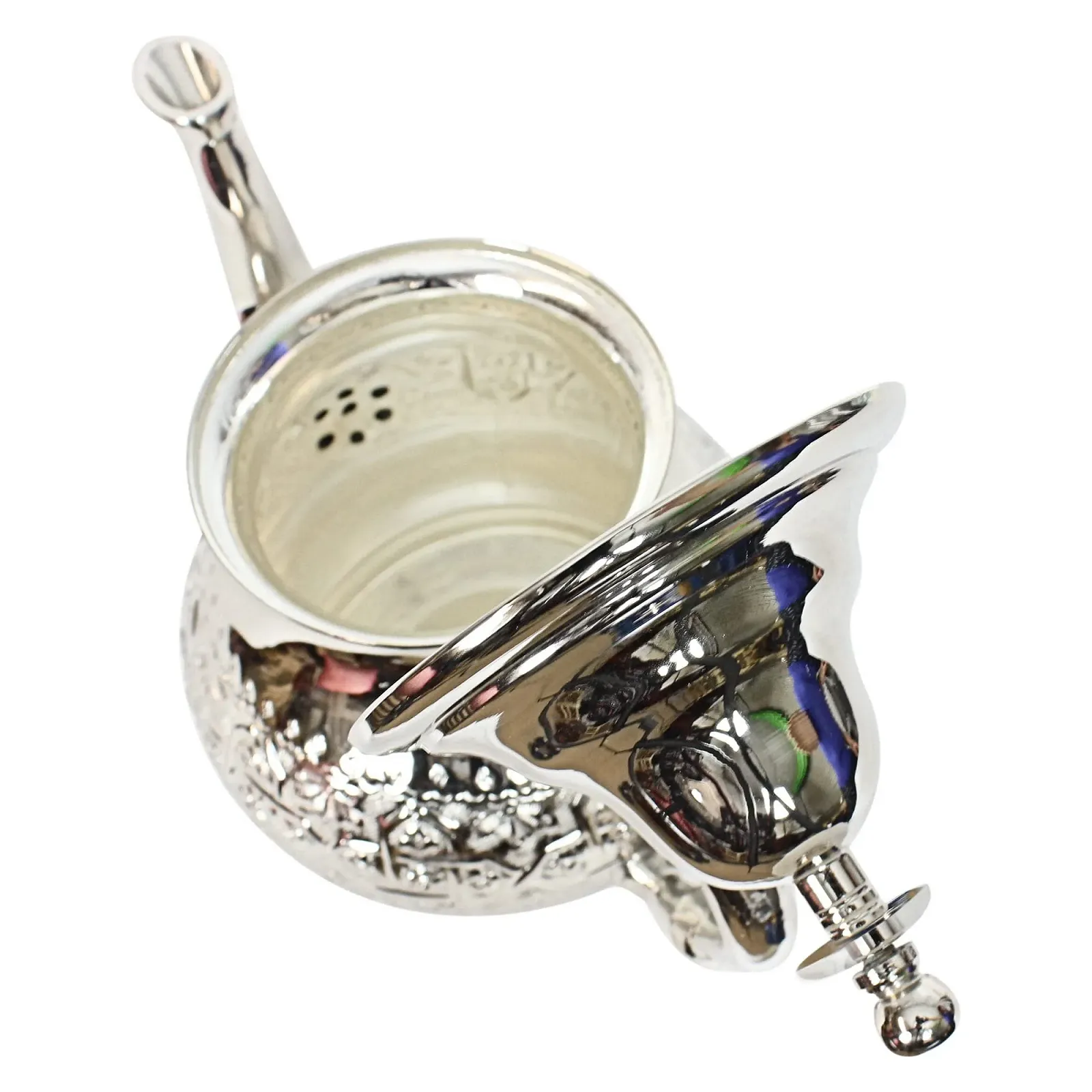 Чайник-заварник ESSENCE OF MOROCCO Марокканське срібло Великий 1 літр, фото №3