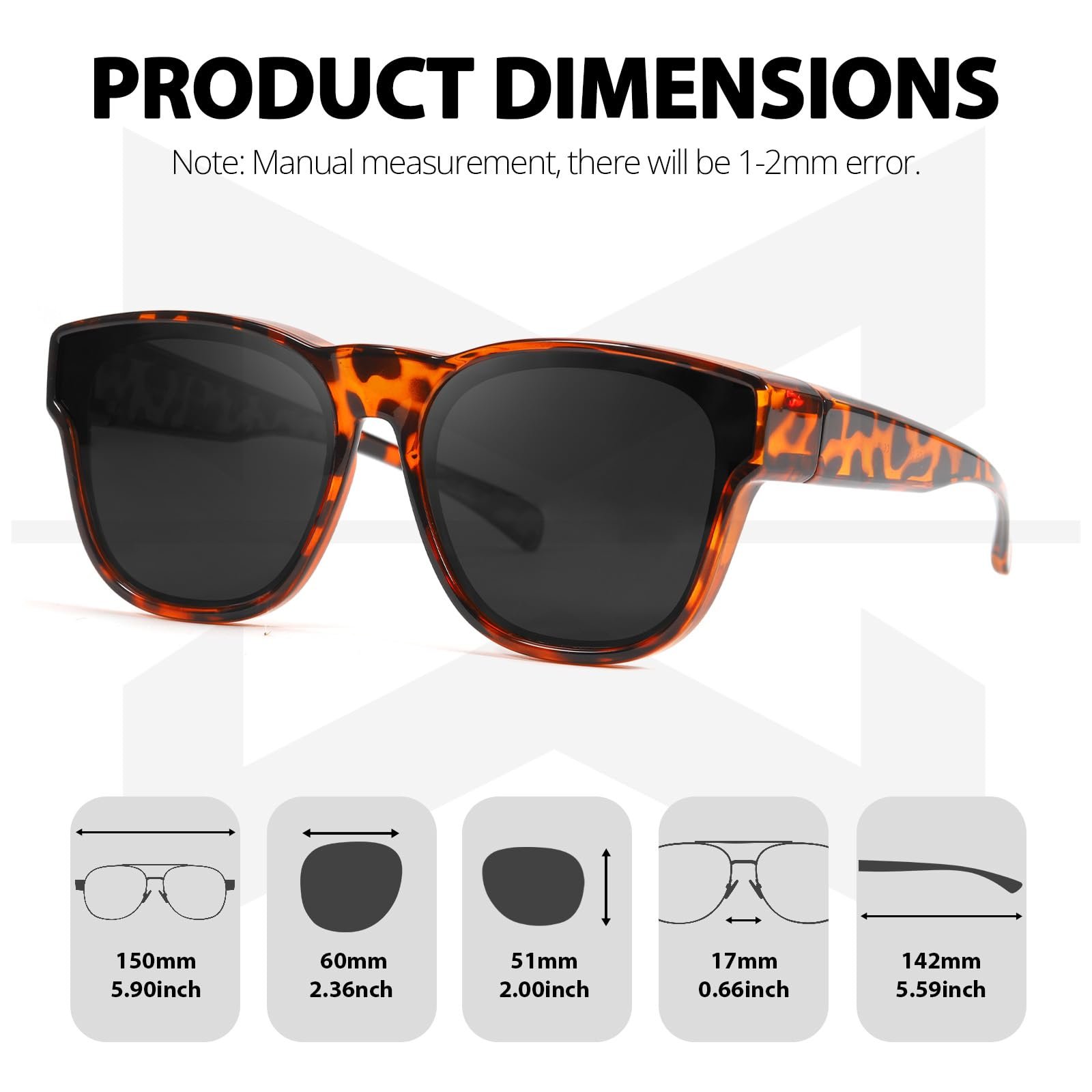 Сонцезахисні окуляри Поляризовані Myiaur, 2 шт, UV400 захист, фото №4 Сонцезахисні окуляри Поляризовані Myiaur, 2 шт, UV400 захист, фото №4