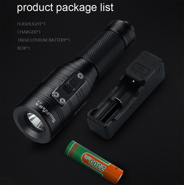 Фонарь ручной для дайвинга D3 SuperFire 620 Lumen IPX8, фото №4 Фонарь ручной для дайвинга D3 SuperFire 620 Lumen IPX8, фото №4