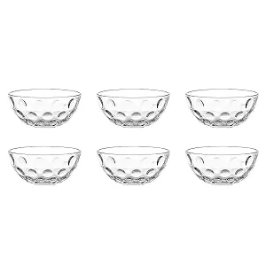 Миска Leonardo Cucina Optic Стеклянная Круглая Диаметр 100 мм, Набор 6 штук - Фото 1