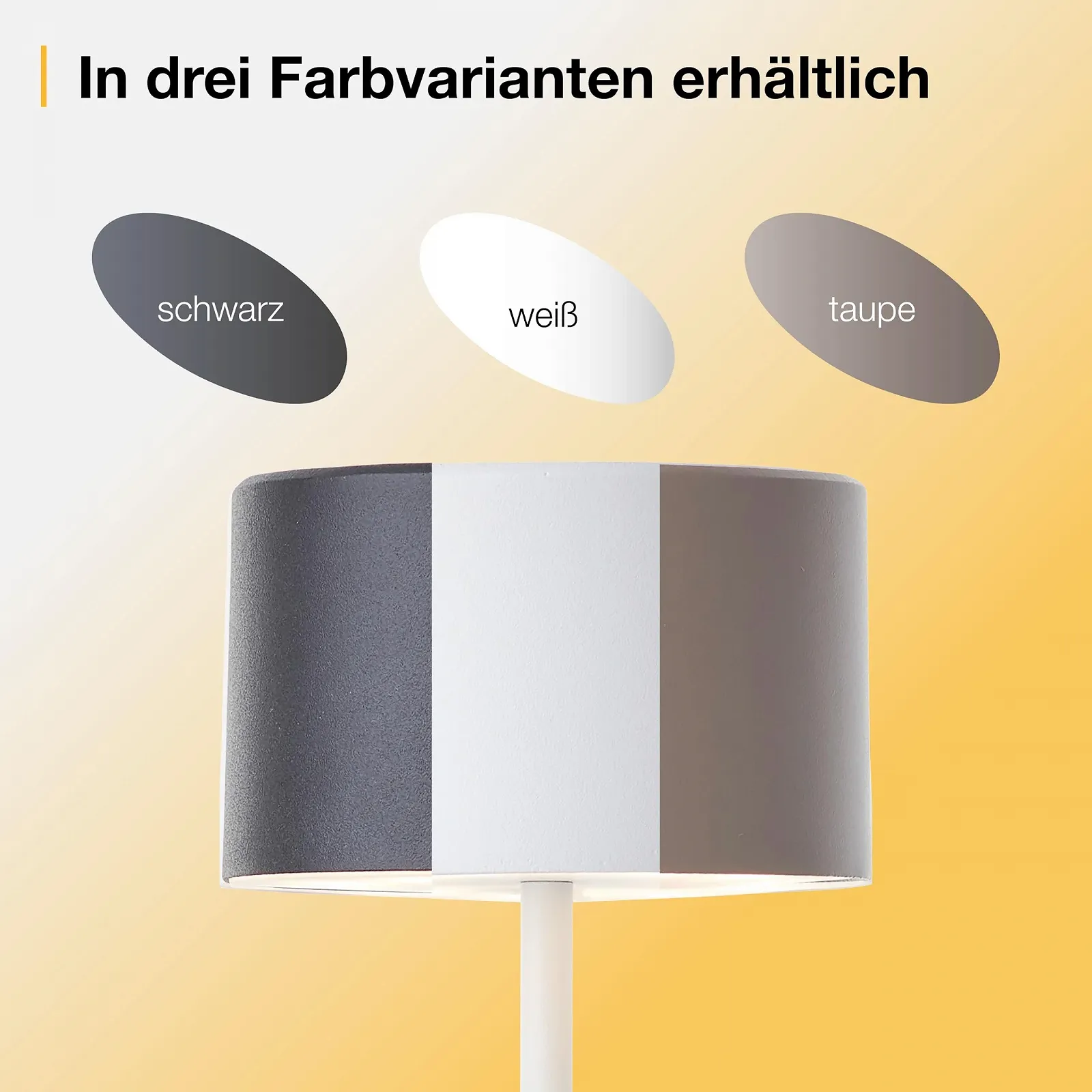 Настільна лампа Brilliant LED димована акумуляторна мобільна Тауп, фото №6