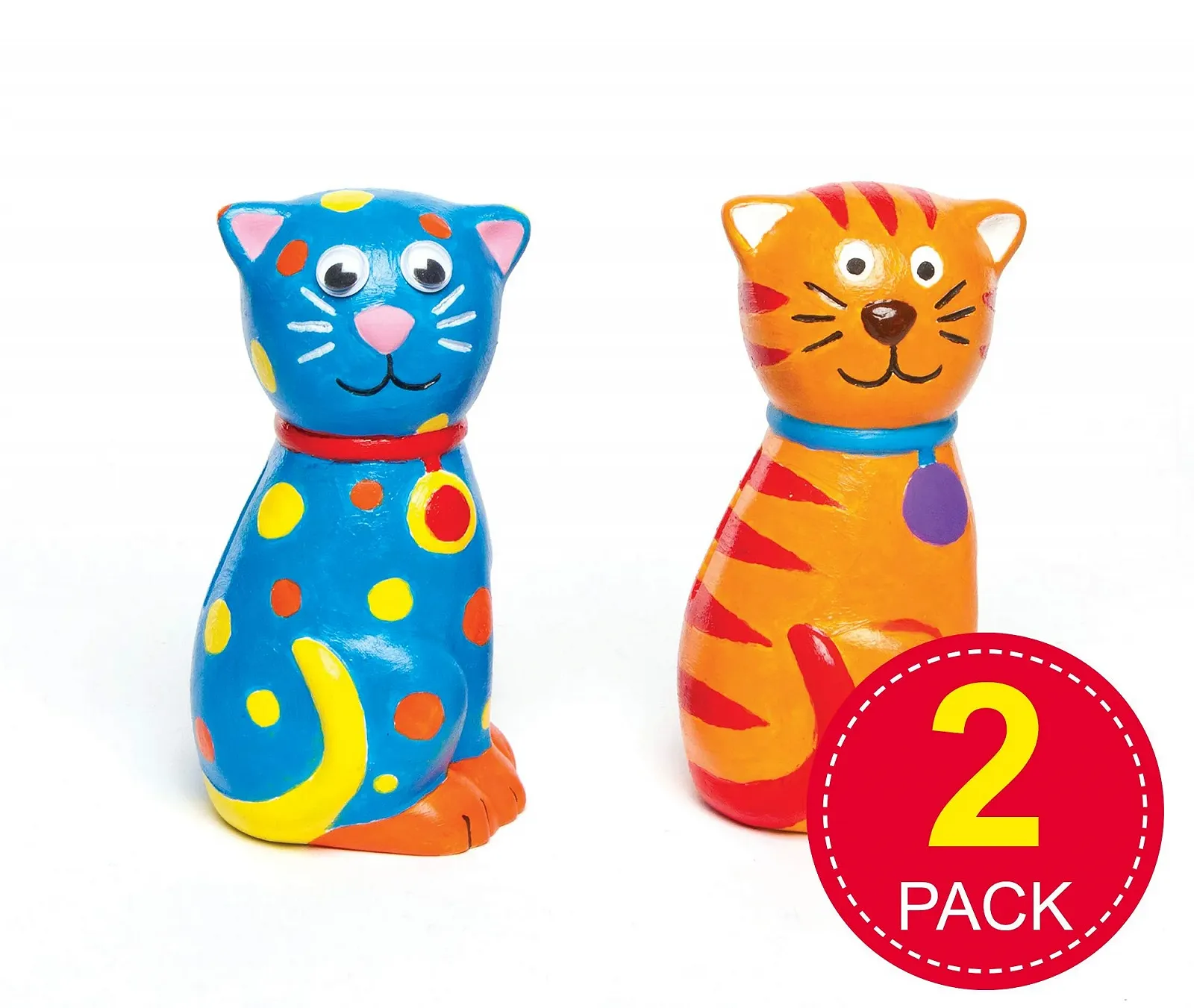 Копилка Baker Ross Кот Керамическая 12 см White, фото №2