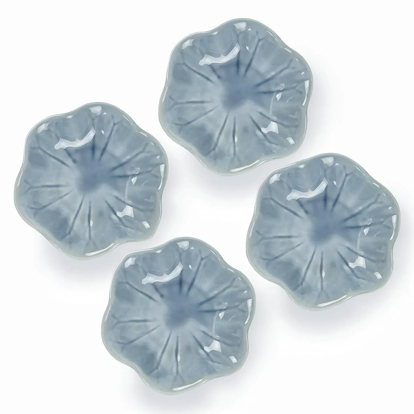 Миска Dmnnlp Керамическая маленькая для соуса Форма цветка 4 шт, фото №1