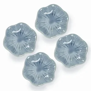 Миска Dmnnlp Керамическая маленькая для соуса Форма цветка 4 шт - Фото 1