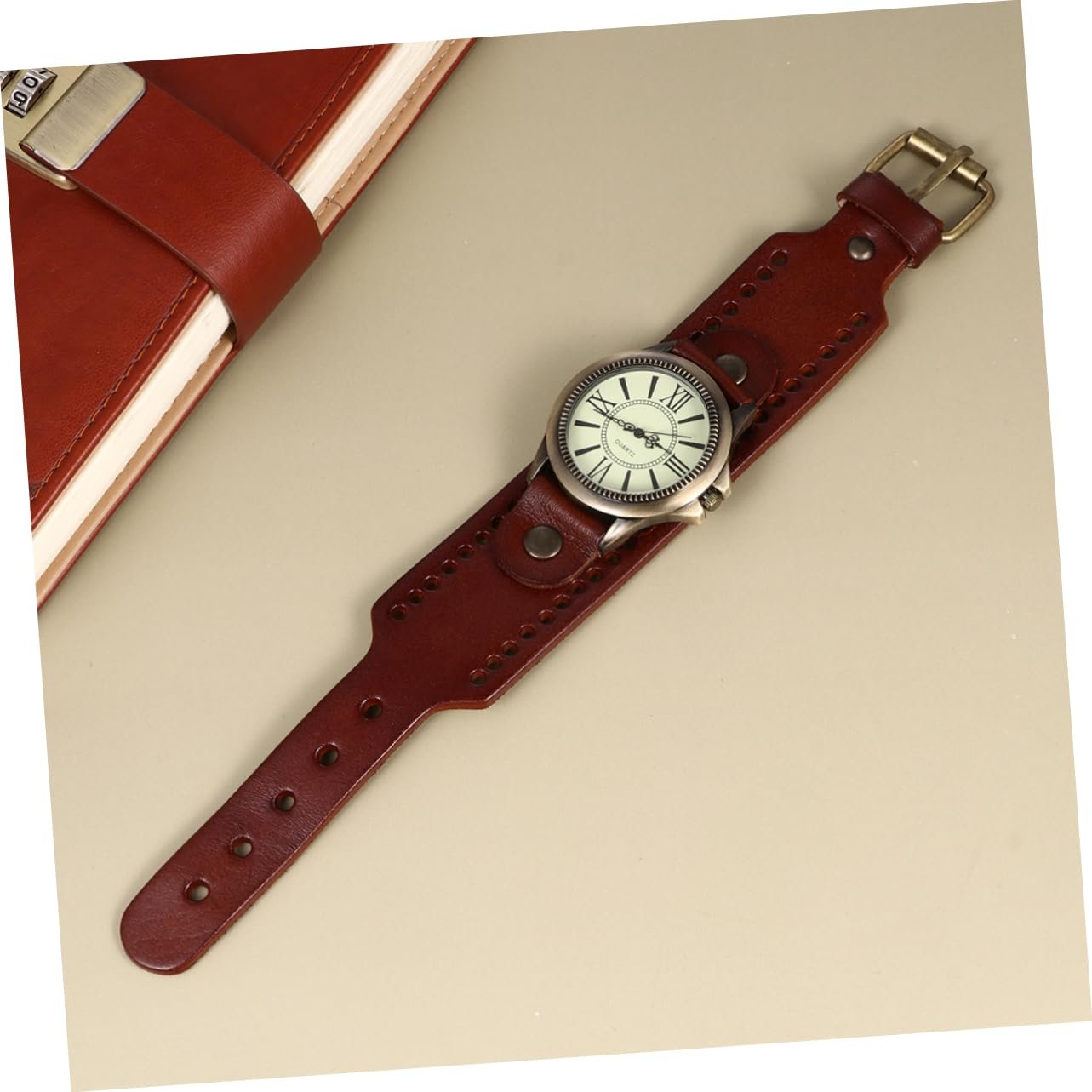Женские наручные часы WRITWAA, кожаные, винтажные, кварцевые, с римскими цифрами, 2 шт., фото №6 Женские наручные часы WRITWAA, кожаные, винтажные, кварцевые, с римскими цифрами, 2 шт., фото №6
